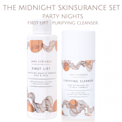 JANE SCRIVNER - The Midnight Skinsurance Set – Set pre rýchle čistenie pleti
